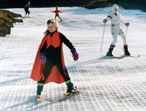 00594 Prints: Children at Eston Ski School added a halloween flavour to their practise sessions