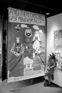 Children from five London Primary Schools showed their artistic talents at an exhibition