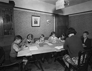 01247 Collection: These children in a neutral area of Birmingham have no school within reasonable distance