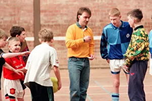 Children playing football in an annual 5-a-side football tournament held at Bishopsgarth