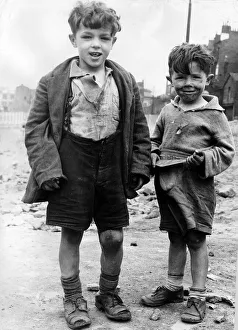 00001 Prints: Children Playing July 1954 Adventure playground Liverpool