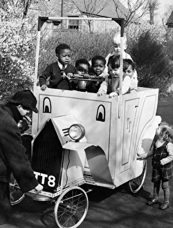 Children at Pype Hayes Hall Childrens home take delivery of their new electric car