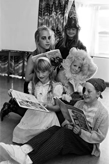 Book Prints: Children and staff at Linthwaite Church School dressed up as their favourite children