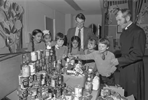 Fundraising Prints: Children at Sydenham Middle School in Leamington who have built up a store cupboard of