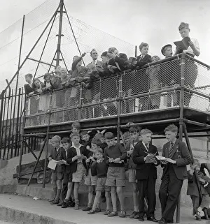 Children Train Spotting July 1960 Children spend many hours watching the trains go