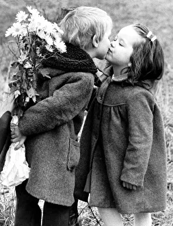 00047 Prints: Children Valentines Day Kiss Feb 1985 John McCarten 5