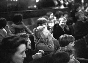 Children watching the pantomime Treasure Island at the Theatre Royal