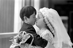 Children wedding has police guard: Police guard for child bride wearing Pilkington