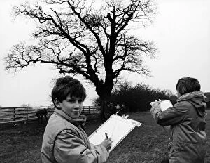 Images Dated 15th March 1986: Children from Westlands Special School, Thornaby, conduct a six month study of a 200 year