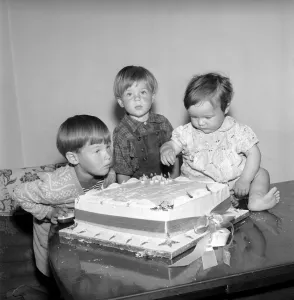 Childrens Birthday Party: Mrs. Meachim and her three sons all have the same birthday