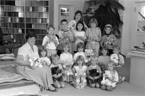 Bear Prints: Childrens colouring contest winners collected prizes from Wellington Mills Carpets
