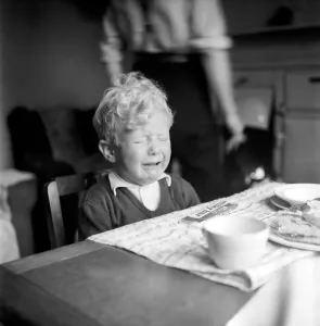 Tears Prints: Childrens Expressions: Kenneth Knowles of Manchester seen here at home
