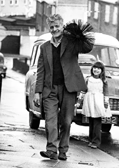 Brushes Prints: One of the last chimney sweeps in an around Alnwick Mr. Norman Steele who is retiring