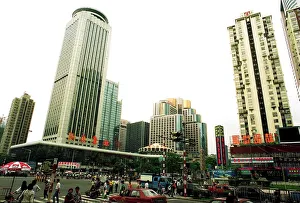 Skyscraper Prints: Chinese City of Shenzhen China - which is the fastest growing city in Asia