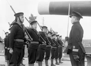 Chinese sailors train with Royal Navy at Devonport. February 1947 006806 / 4