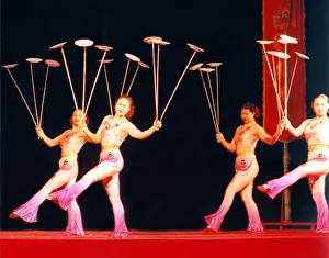 Chinese State Circus performers on stage at the Tyne Theatre in Newcastle