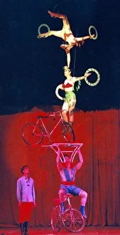 Chinese State Circus performers on stage at the Tyne Theatre in Newcastle
