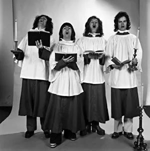 01088 Prints: Choir service for Slade (Don Powell, Dave Hill, Noddy Holder and Jim Lea