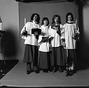 01088 Prints: Choir service for Slade (Don Powell, Dave Hill, Noddy Holder and Jim Lea