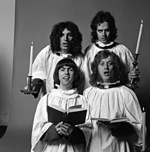 01088 Prints: Choir service for Slade (Don Powell, Dave Hill, Noddy Holder and Jim Lea