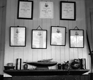 00399 Prints: Chollerton Railway Station was once one of the best kept stations in the North East