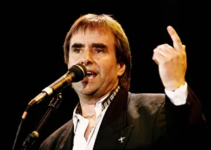 Chris De Burgh singer and songwriter performing at the Kurdism Concert in 1991