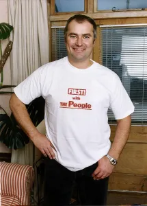 Chris Ellison Actor TV Series The Bill'D. I. Burnside doing a T-Shirt for