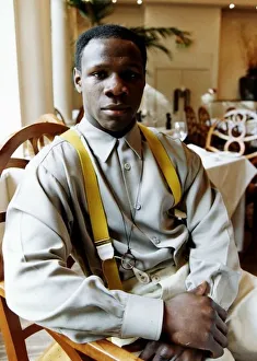 Chris Eubank Boxing at restaurant