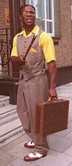 Chris Eubank Boxing former WBO Super Middleweight champion on his way to a press