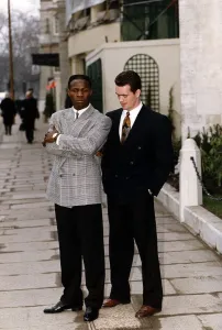 00131 Prints: Chris Eubank Boxing World middleweight Champion meets challenger Dan Sherry at London