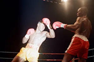 01164 Prints: Chris Eubank defends his WBO super-middleweight title against Ron Essett at the Quinta do