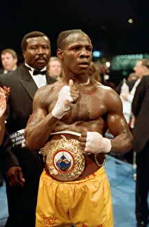 01162 Prints: Chris Eubank vs Michael Watson for the WBO middleweight title at Earls Court Exhibition