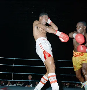 01162 Prints: Chris Eubank vs Michael Watson for the WBO middleweight title at Earls Court Exhibition