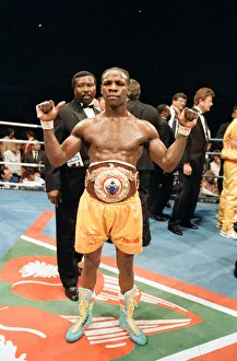 01162 Prints: Chris Eubank vs Michael Watson for the WBO middleweight title at Earls Court Exhibition