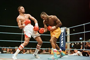 01162 Prints: Chris Eubank vs Michael Watson for the WBO middleweight title at Earls Court Exhibition