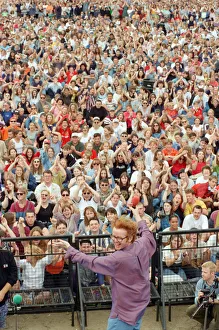 00969 Prints: Chris Evans, DJ on Radio One, presents the Radio One Roadshow from Tenby in South Wales