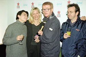 01522 Prints: Chris Evans and Elisabeth Murdoch at the launch of his Virgin Radio Breakfast Show on Sky