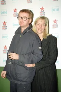 01522 Prints: Chris Evans and Elisabeth Murdoch at the launch of his Virgin Radio Breakfast Show on Sky
