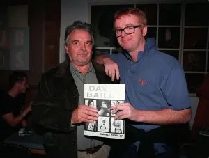 Chris Evans Radio / TV Presenter September 1998 With photographer David Bailey