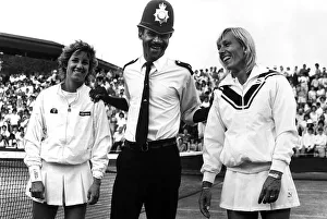 Chris Evert Lloyd tennis player and Martina Navratilova