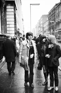 Chris Jagger, brother of Rolling Stones frontman Mick, seen here with Caroline Coon after