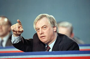 01390 Collection: Chris Patten at the launch of the Conservative party election manifesto. 18th March 1992