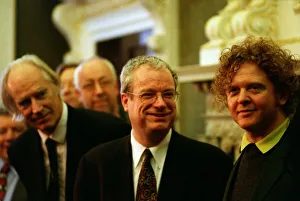 00098 Prints: Chris Smith MP March 1998 Culture Secretary with singer Mick Hucknall