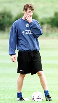 00354 Prints: Chris Sutton of Blackburn Rovers, pictured at pre season training session