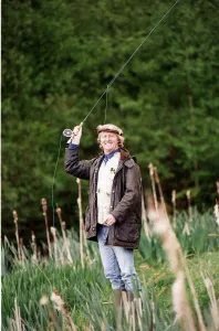 Chris Tarrant Capital Radio Disc Jockey and TV Presenter fishing at Lakedown Fishery
