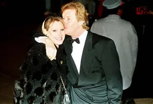 Chris Tarrant TV presenter with his wife at the premiere of the film Prince of Tides