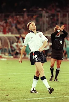 World Cup Prints: Chris Waddle misses a penalty shoot out in world cup 1990 during England v Germany