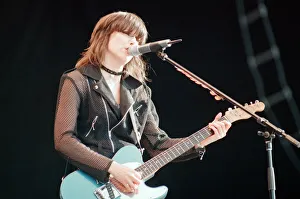 Chrissie Hynde (pictured) fronting her band The Pretenders