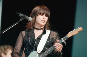 Chrissie Hynde (pictured) fronting her band The Pretenders