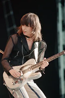 Chrissie Hynde (pictured) fronting her band The Pretenders